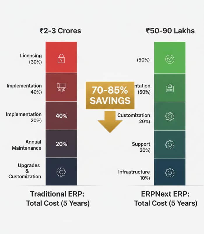 ERPNext vs Traditional ERP Cost Comparison