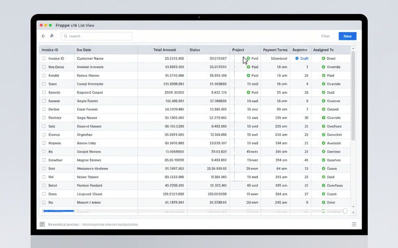 Frappe v16 Enhanced List View